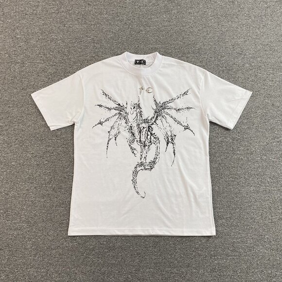 Thug Club Star And Moon Rivet Heavy Keel Print Short Sleeves